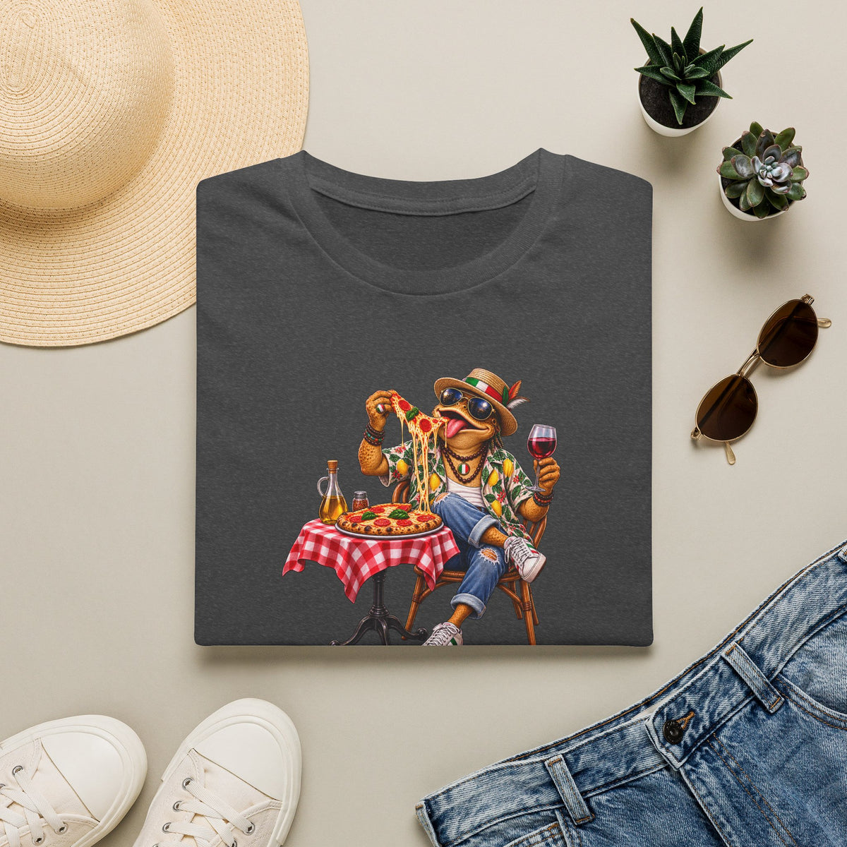 Italian Pizza Toad Unisex Softstyle T-Shirt