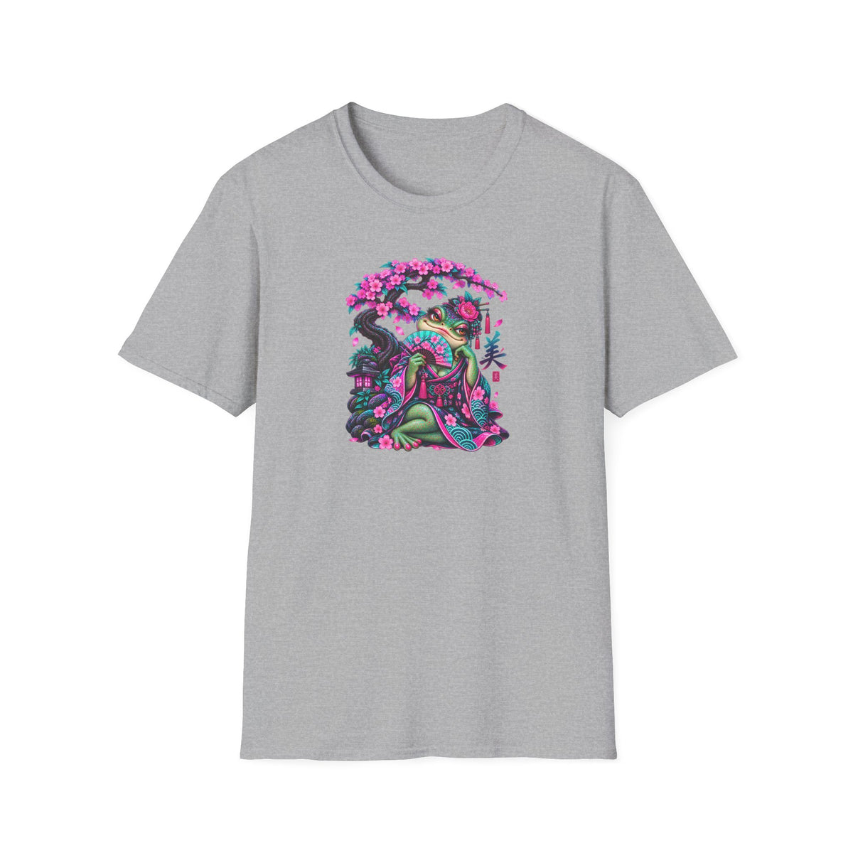 Cherry Blossom Toad Japanese T-Shirt | Croaking Toad