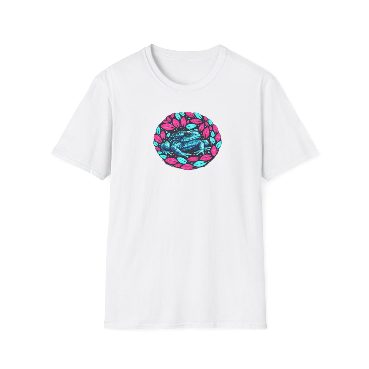 Unisex Softstyle T-Shirt „Blättrige Kröte“