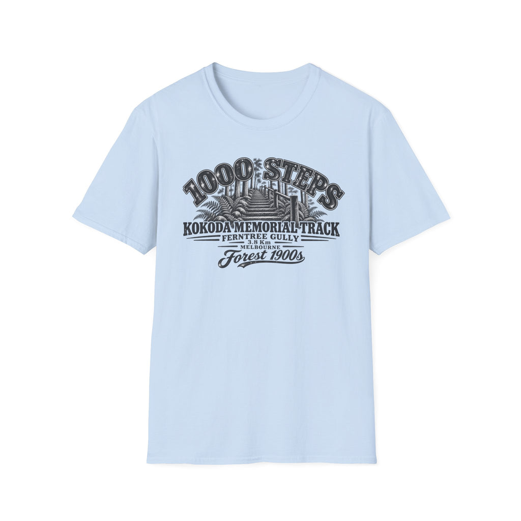 1000 Steps Kokoda Memorial Track Unisex Softstyle T-Shirt