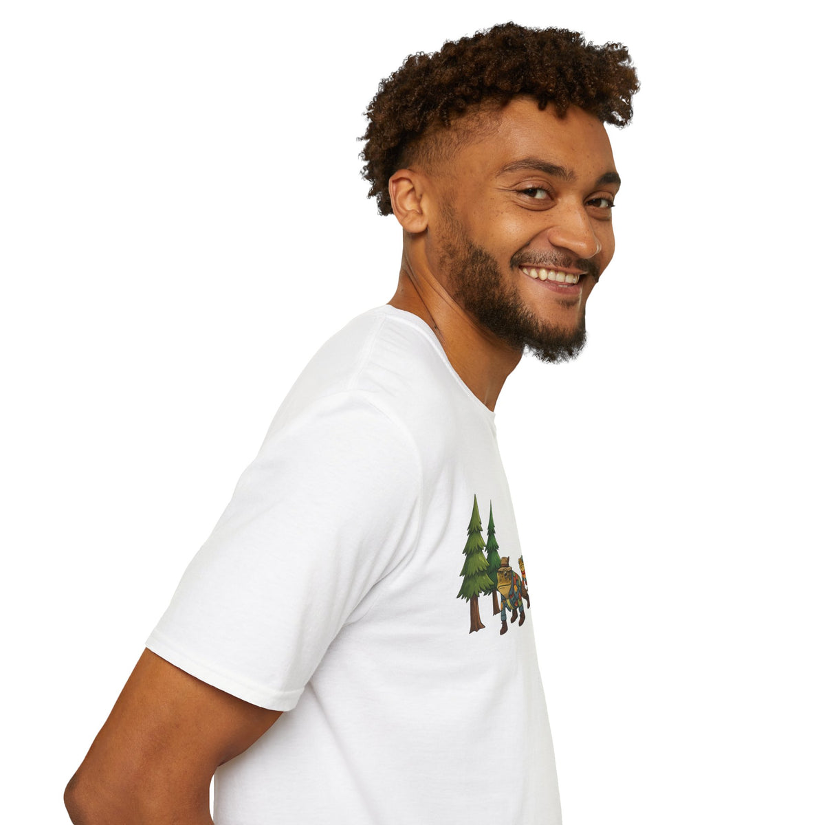 Toad Trail Wandern durch den Wald Unisex Softstyle T-Shirt