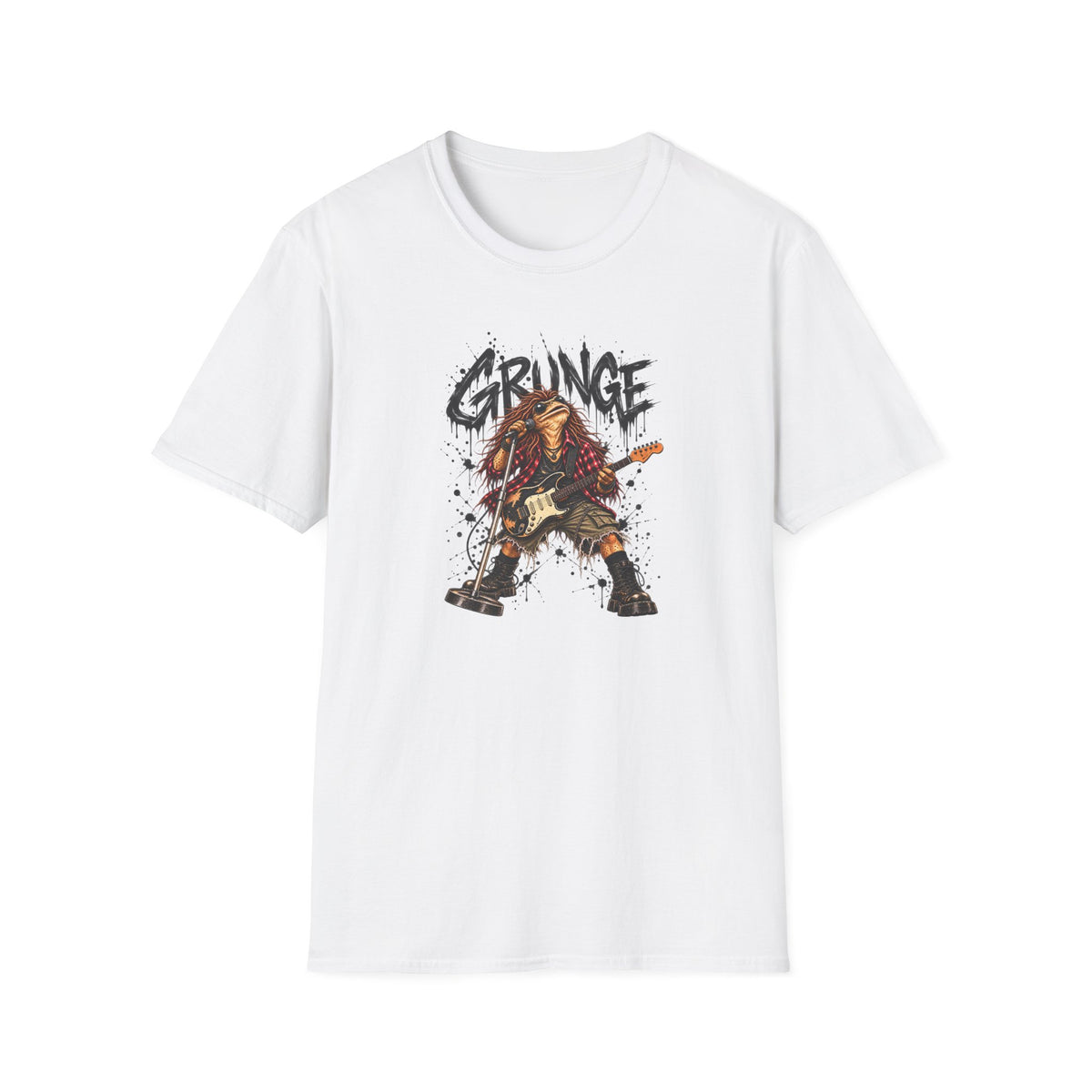 90s Grunge — Flannel, Feelings & Full Volume | Croaking Toad T-Shirt