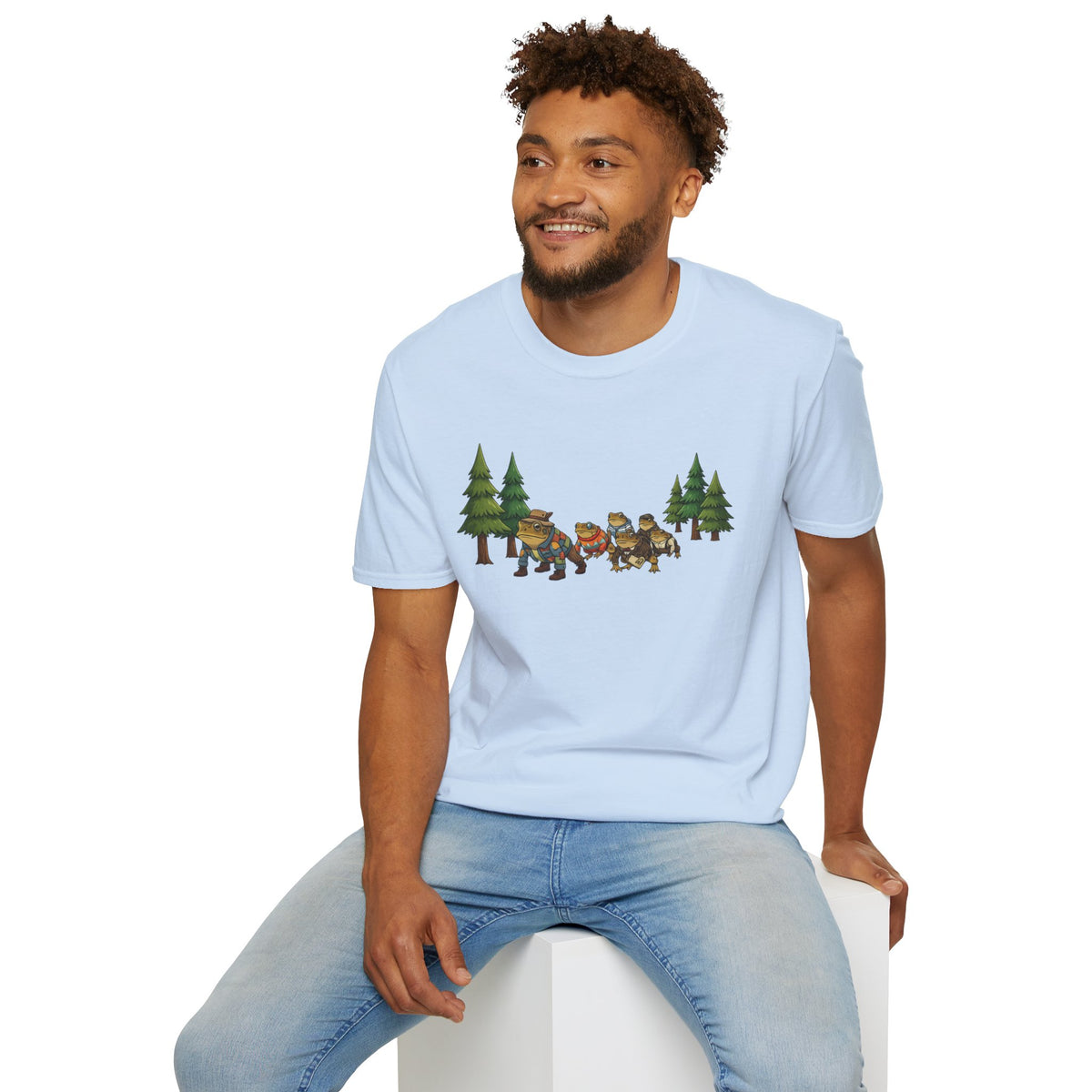 Toad Trail Wandern durch den Wald Unisex Softstyle T-Shirt