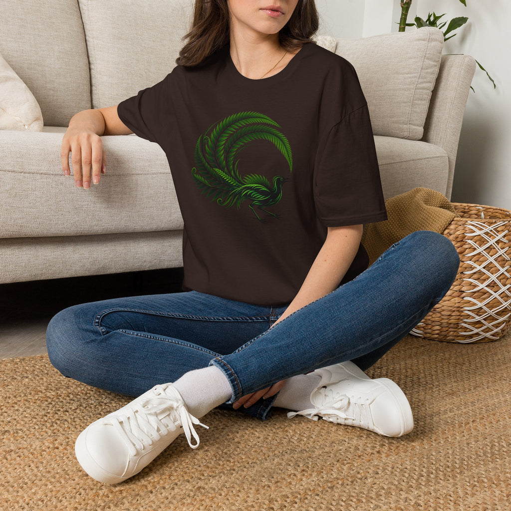 Green Australia Lyrebird Unisex Softstyle T-Shirt