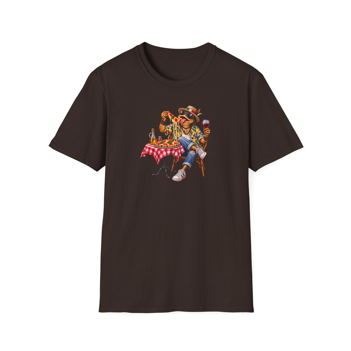 Italian Pizza Toad Unisex Softstyle T-Shirt