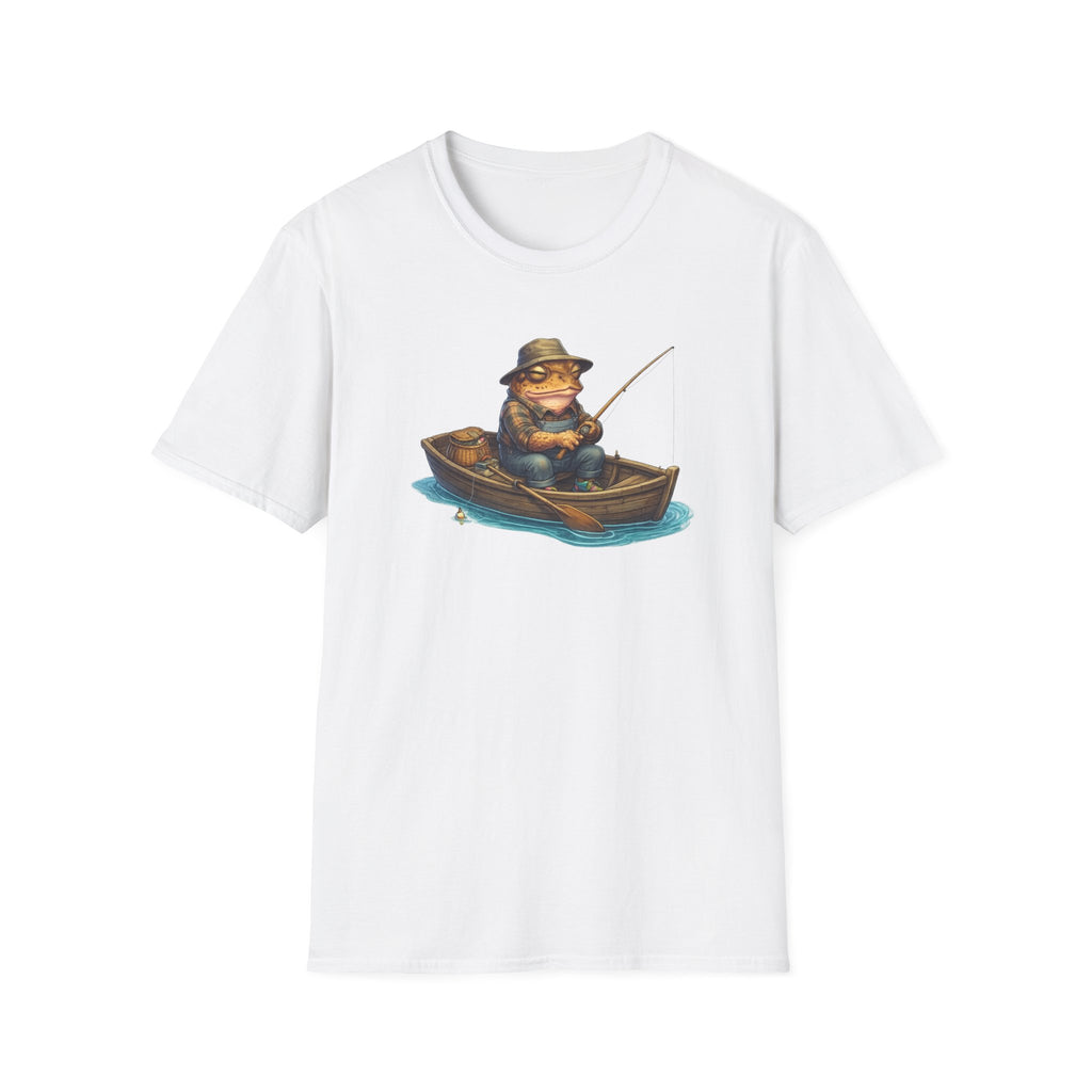Gone Fishing Toad Unisex Softstyle T-Shirt