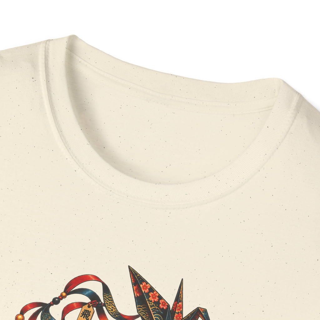 Origami Kite flying Toad Unisex Softstyle T-Shirt