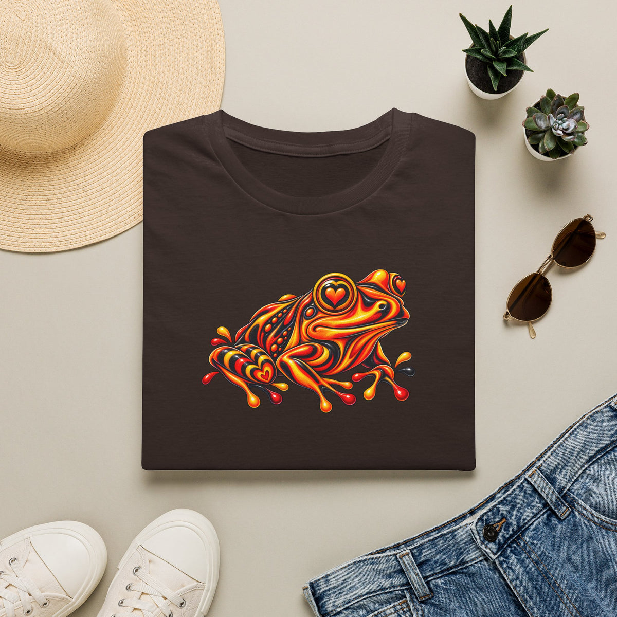 Toad red, black, orange  Unisex Softstyle T-Shirt