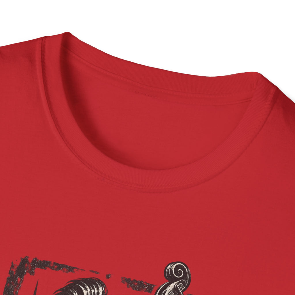 Rockabilly Double bass Toad Unisex Softstyle T-Shirt