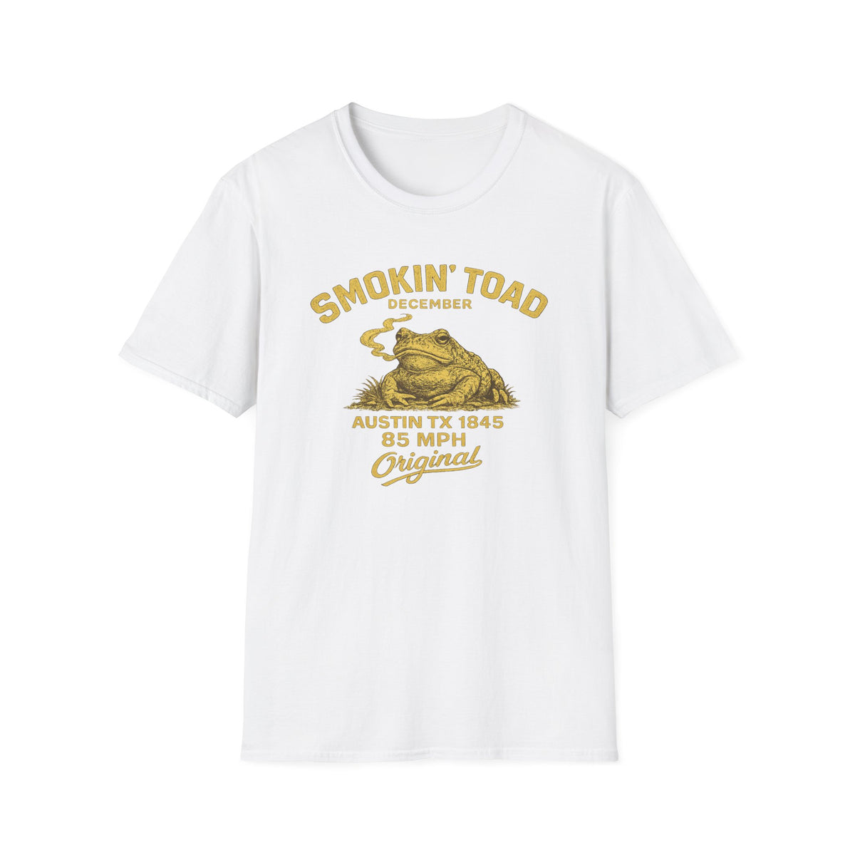 Smokin Toad Austin TX 1845 T-shirt Unisex Softstyle