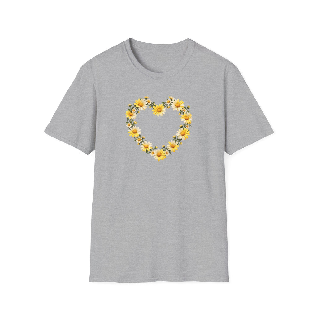 Daisy Chain heart Unisex Softstyle T-Shirt