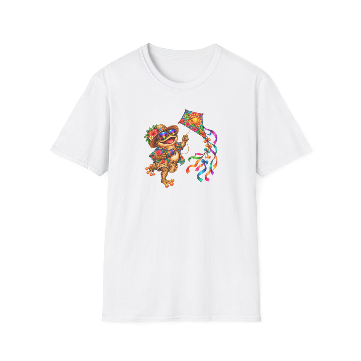 Kite Flying Toad T-Shirt | Croaking Toad