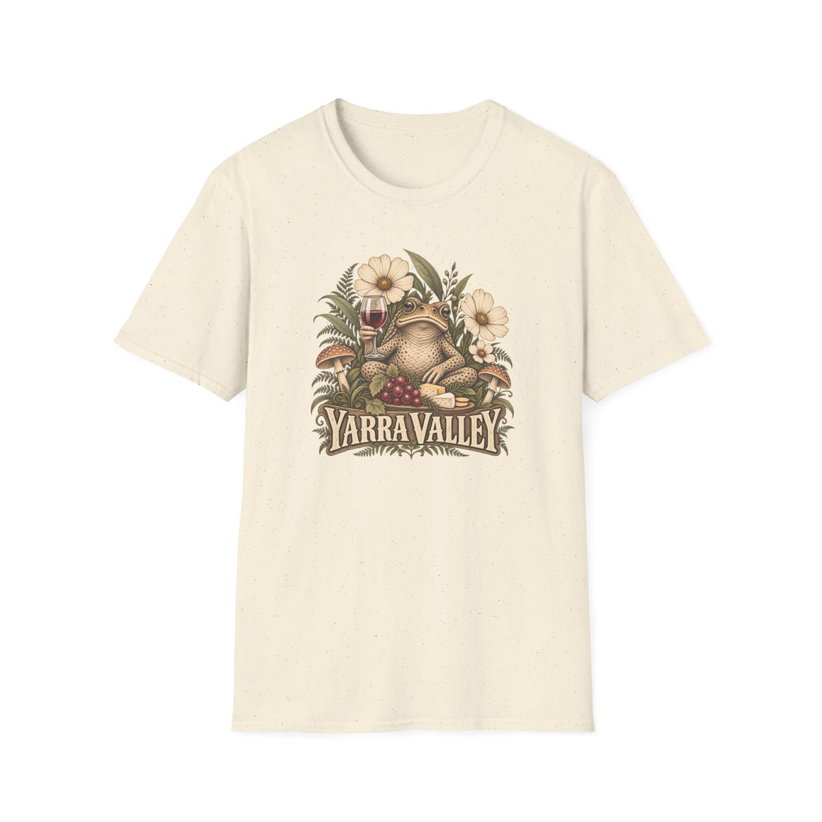 Yarra Valley toad with red wine Unisex Softstyle T-Shirt