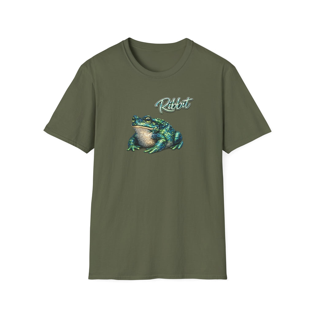 Ribbit-Grün Unisex Softstyle T-Shirt