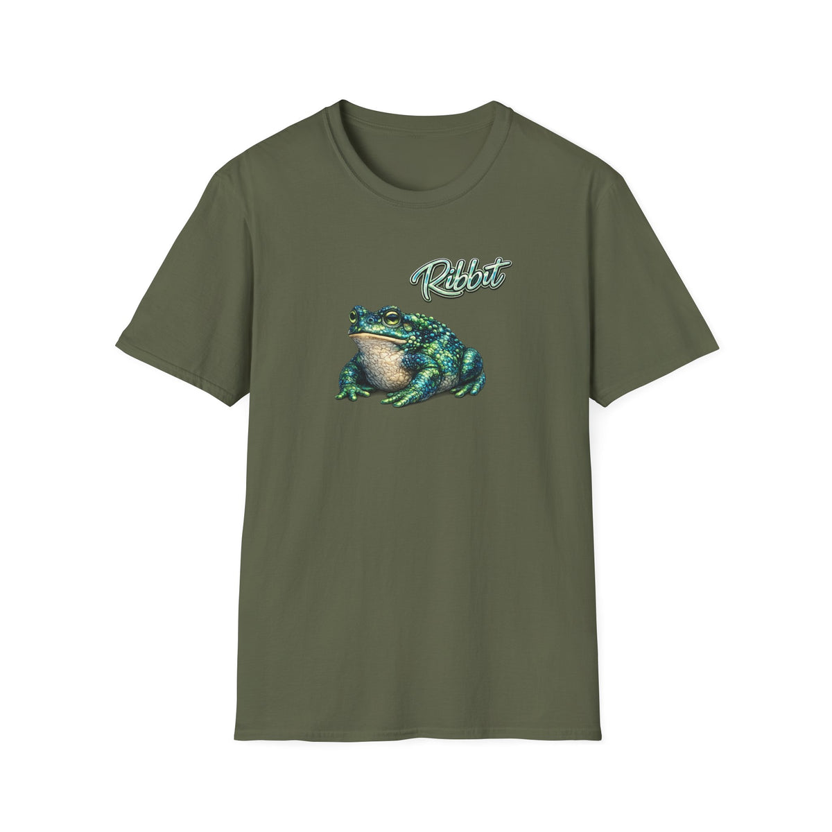 Ribbit-Grün Unisex Softstyle T-Shirt