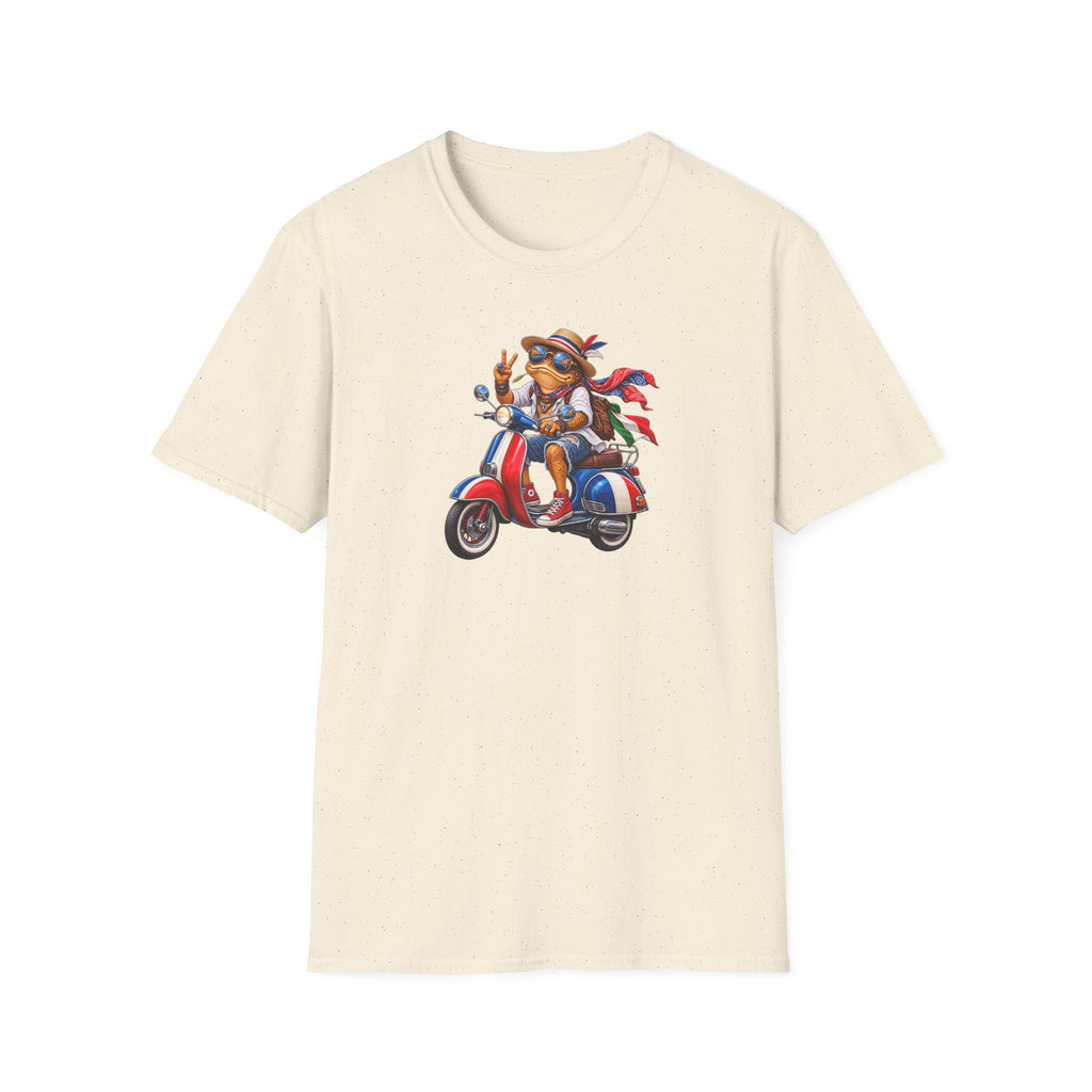Italian Toad on Scooter Unisex Softstyle T-Shirt