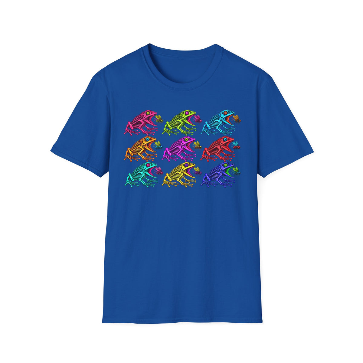 Skeleton Toad & Neon Flies T-Shirt | Croaking Toad