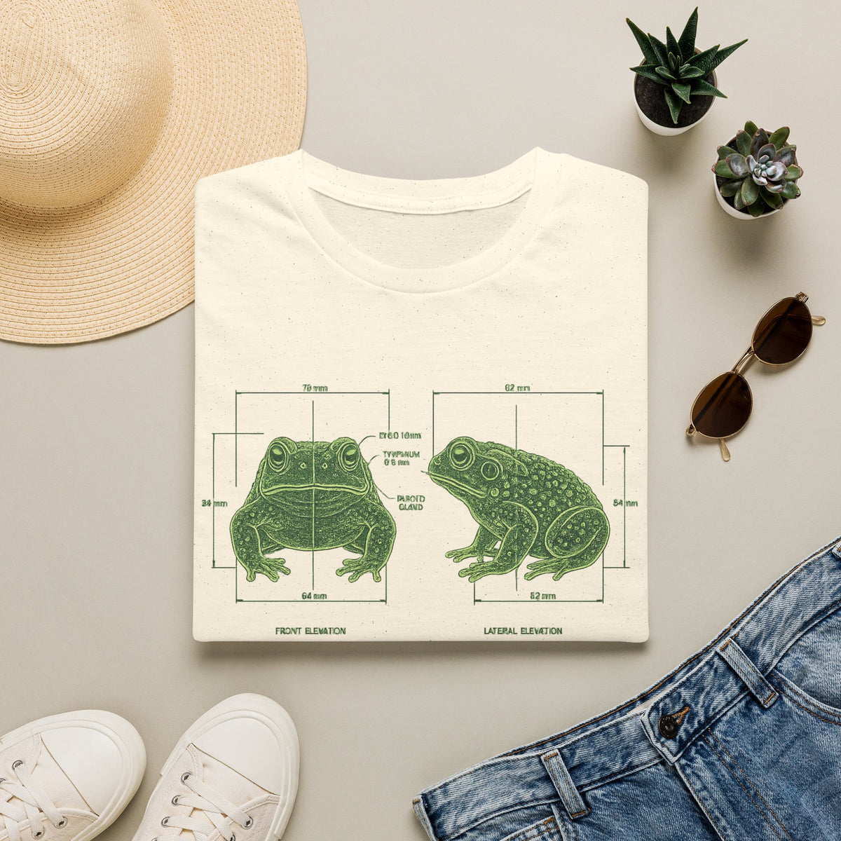 Blue Print Toad Unisex Softstyle T-Shirt