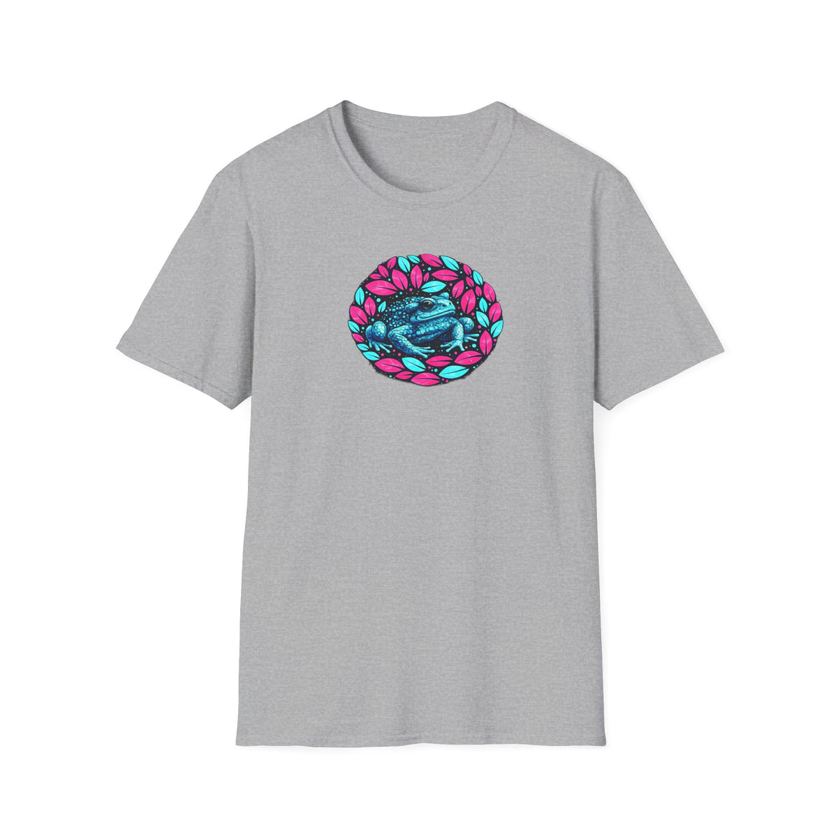 Unisex Softstyle T-Shirt „Blättrige Kröte“