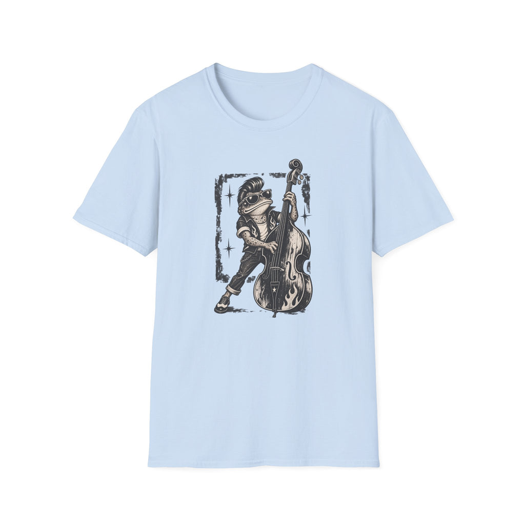 Rockabilly Double bass Toad Unisex Softstyle T-Shirt