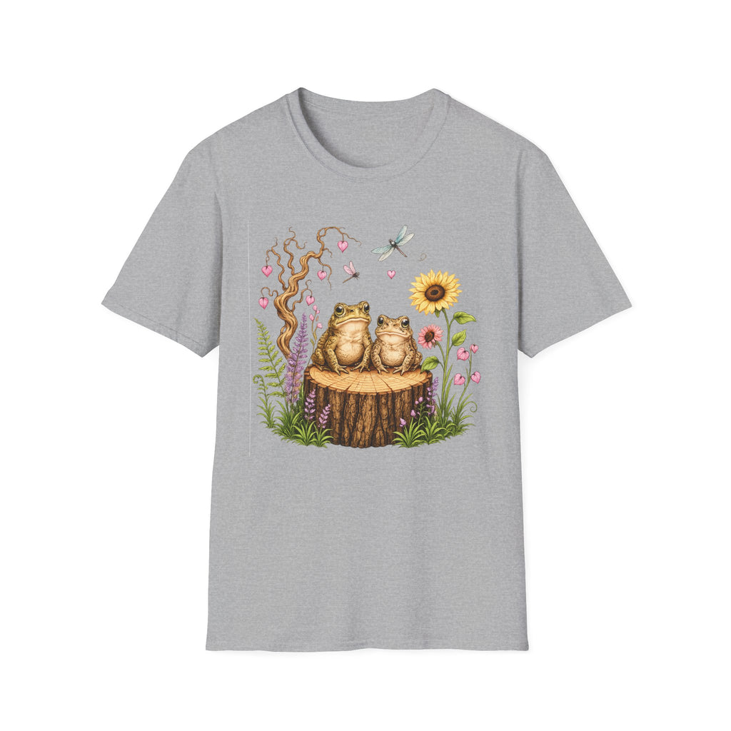 Toads on a log Unisex Softstyle T-Shirt