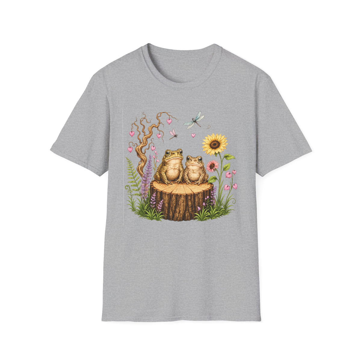 Toads on a log Unisex Softstyle T-Shirt