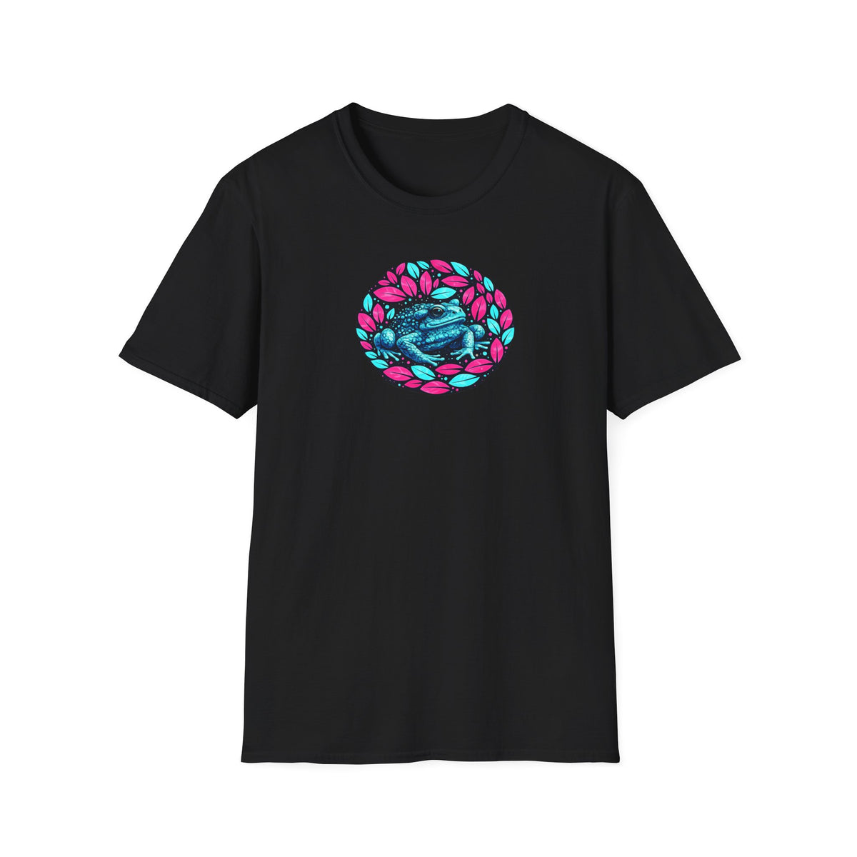Unisex Softstyle T-Shirt „Blättrige Kröte“