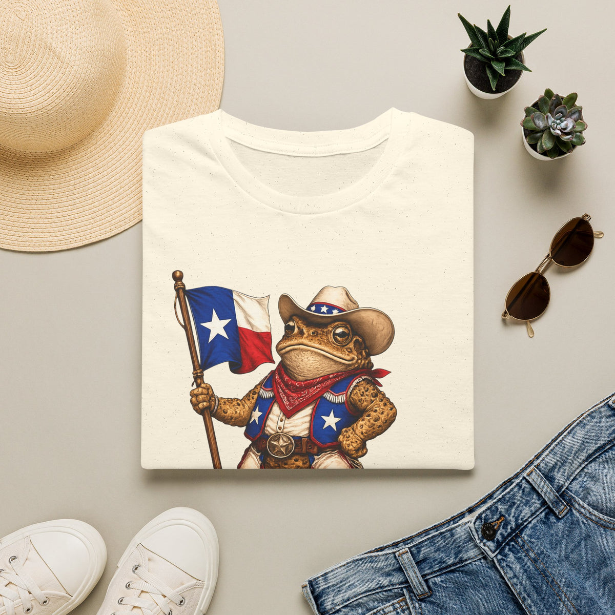 T-shirt unisex Texas Toad Mascot Softstyle