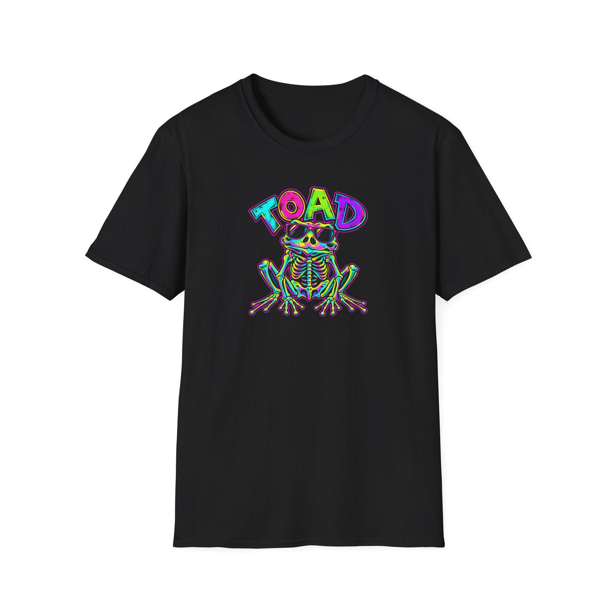 Toad Skeleton T-Shirt | Funny Halloween Graphic Tee | Croaking Toad