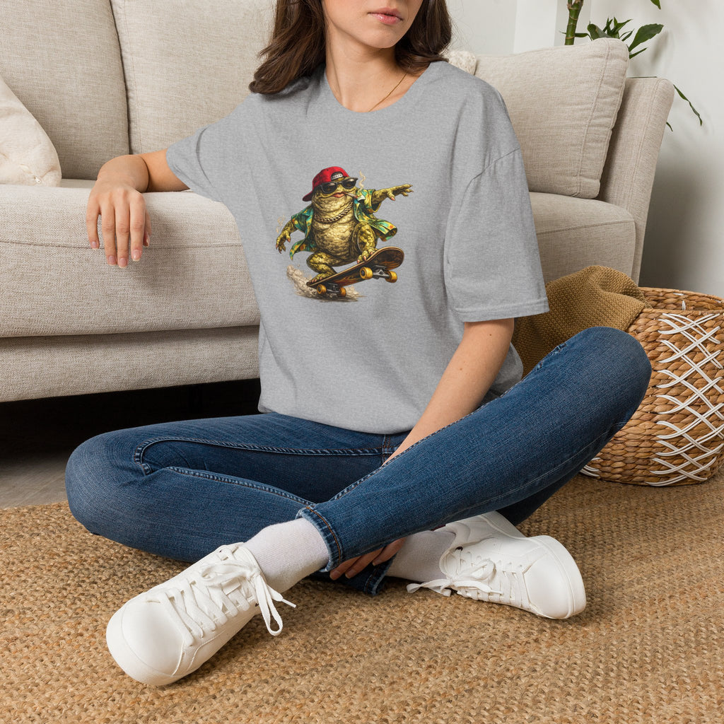 Skater Croak Frosch Unisex Softstyle T-Shirt