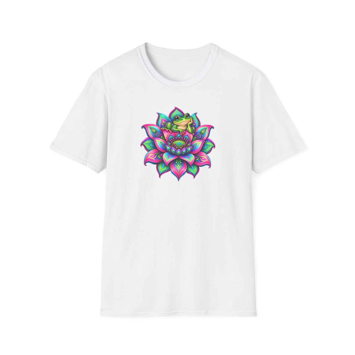 Mandala Flower Toad Boho T-Shirt | Croaking Toad