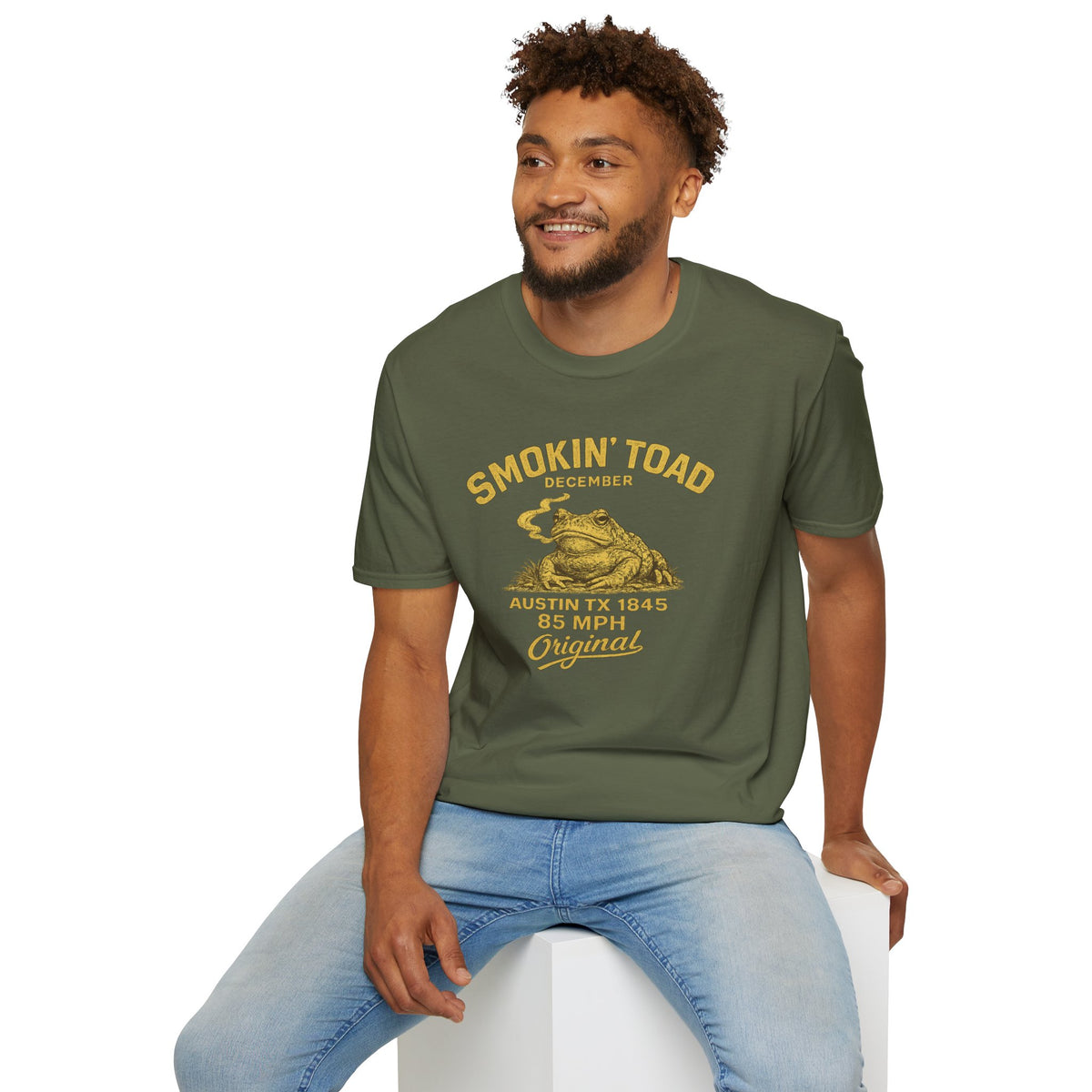 Smokin Toad Austin TX 1845 Unisex Softstyle T-Shirt
