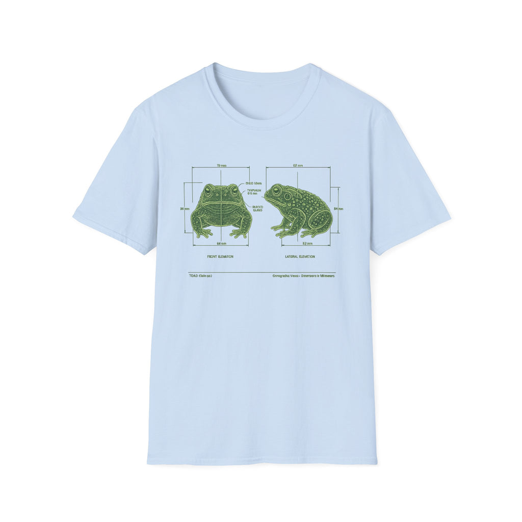 Blue Print Toad Unisex Softstyle T-Shirt