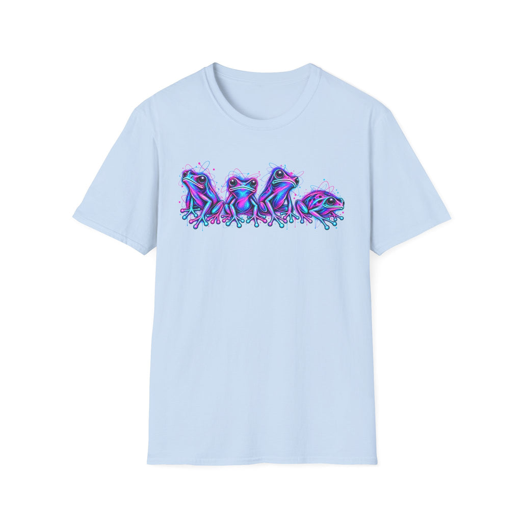neon pink and purple Toads Unisex Softstyle T-Shirt