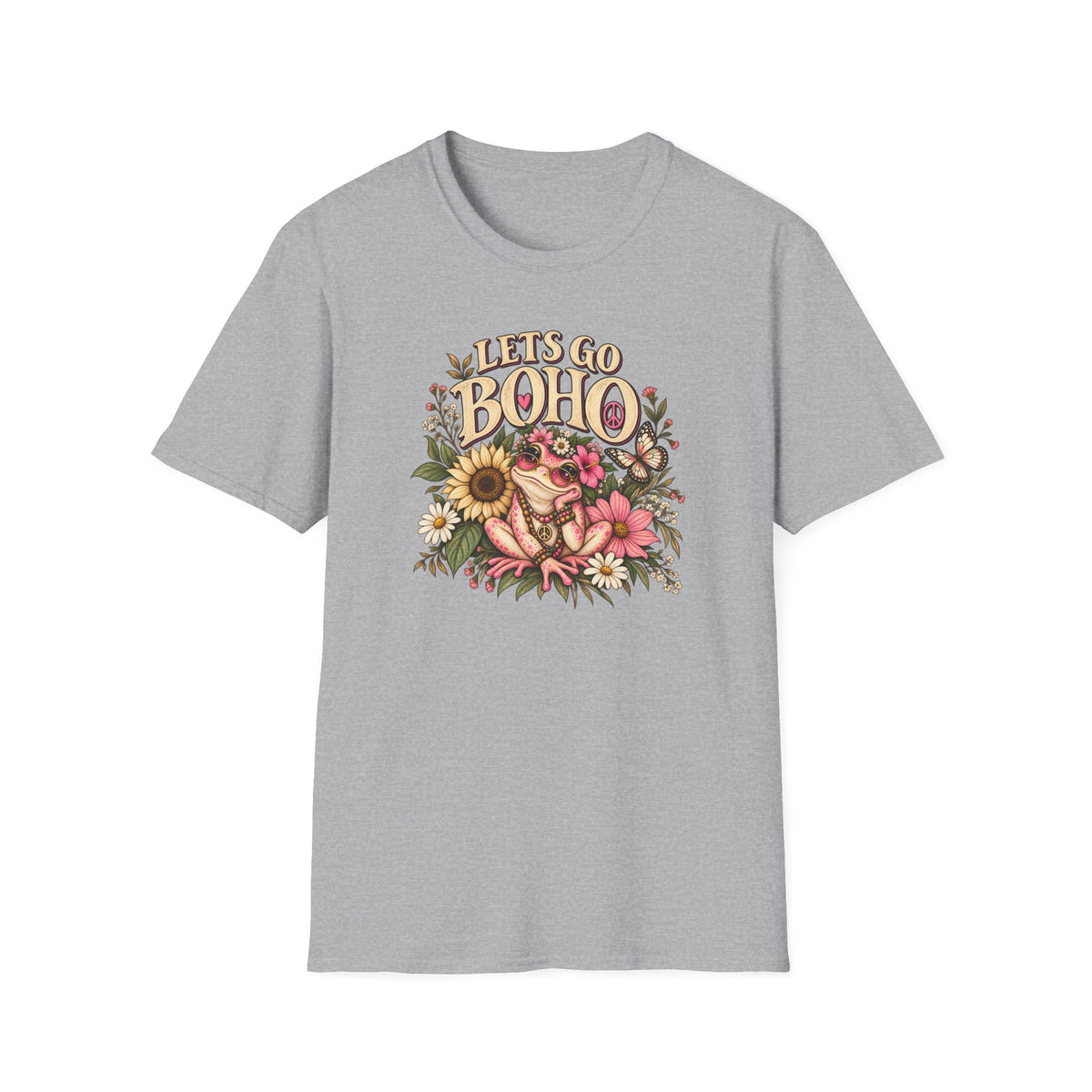 Lets Go Boho Toad Unisex Softstyle T-Shirt
