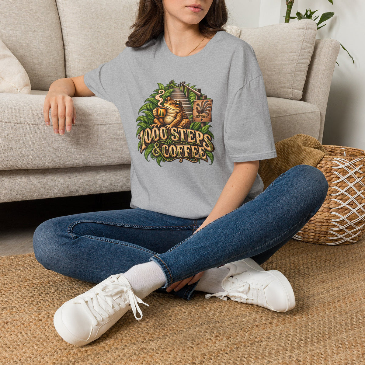 1000 Steps & Coffee Unisex Softstyle T-Shirt