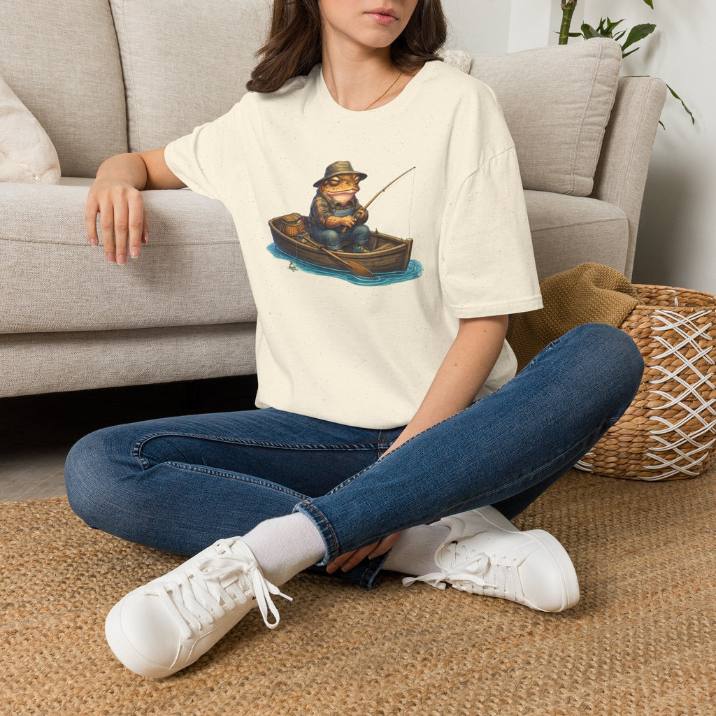 Gone Fishing Toad Unisex Softstyle T-Shirt