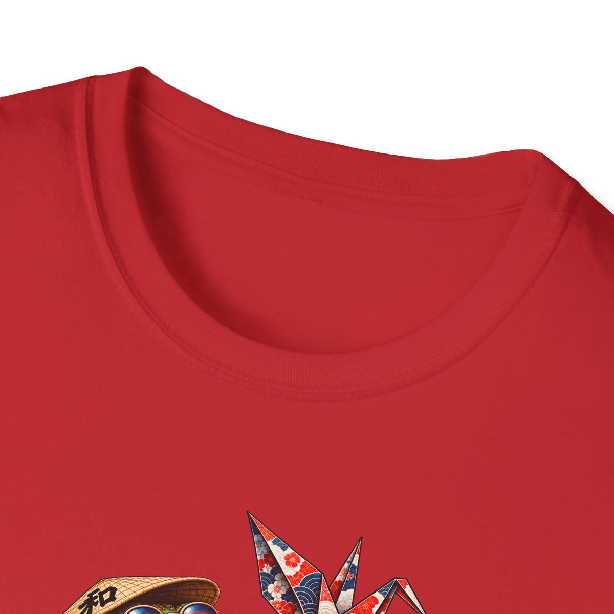 Origami Kite flying Toad Unisex Softstyle T-Shirt