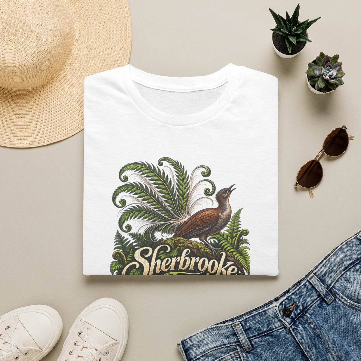 Sherbrooke Forest Lyrebird Unisex Softstyle T-Shirt