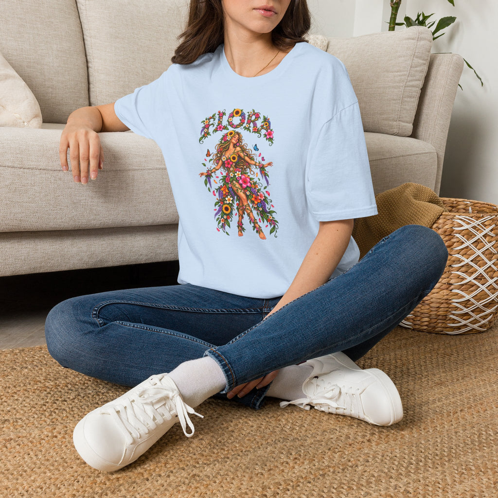 Flora - floral lady TshirUnisex Softstyle T-Shirt