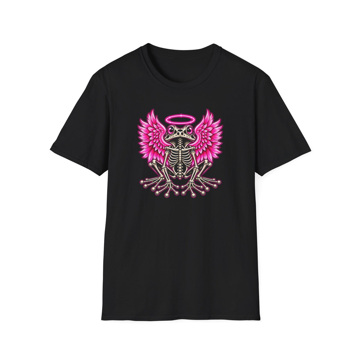 Pink Halo Angel Skeleton Toad Tee