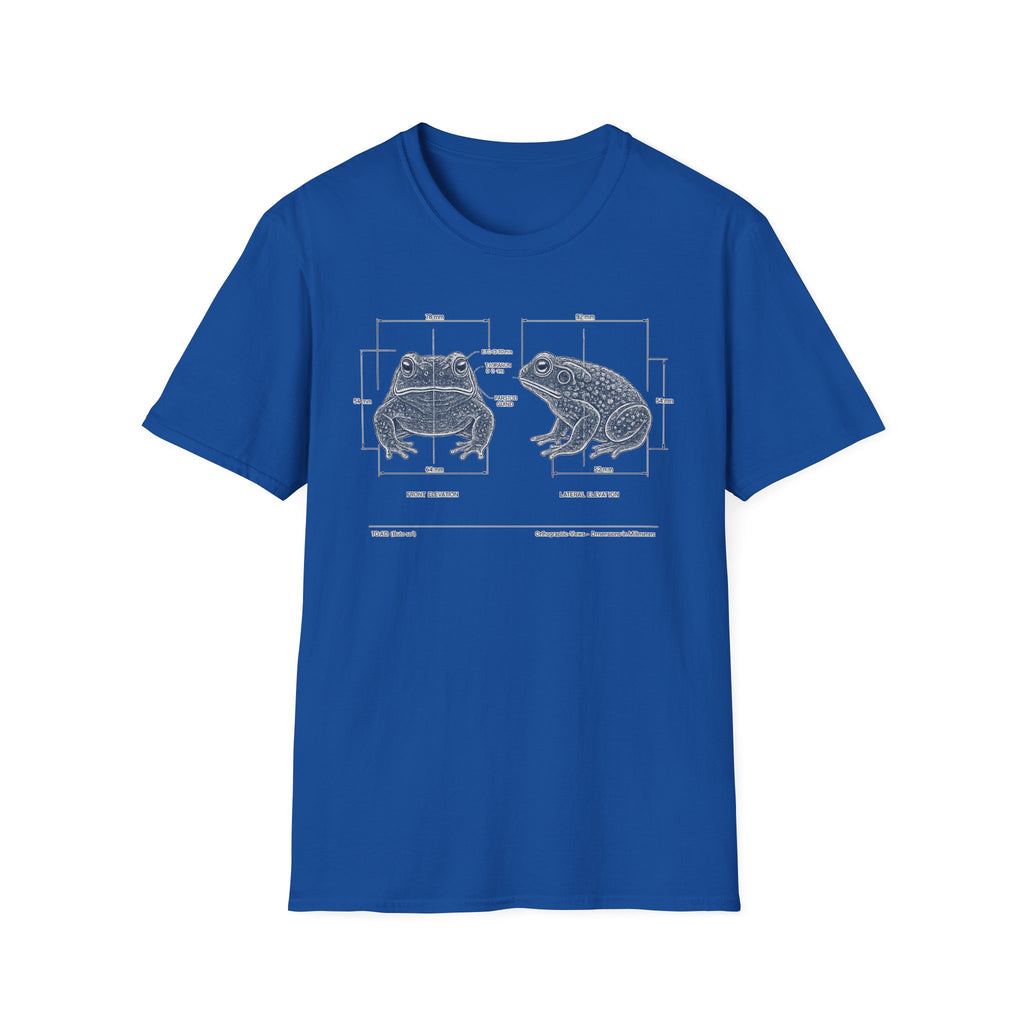 Blue Print Toad Unisex Softstyle T-Shirt