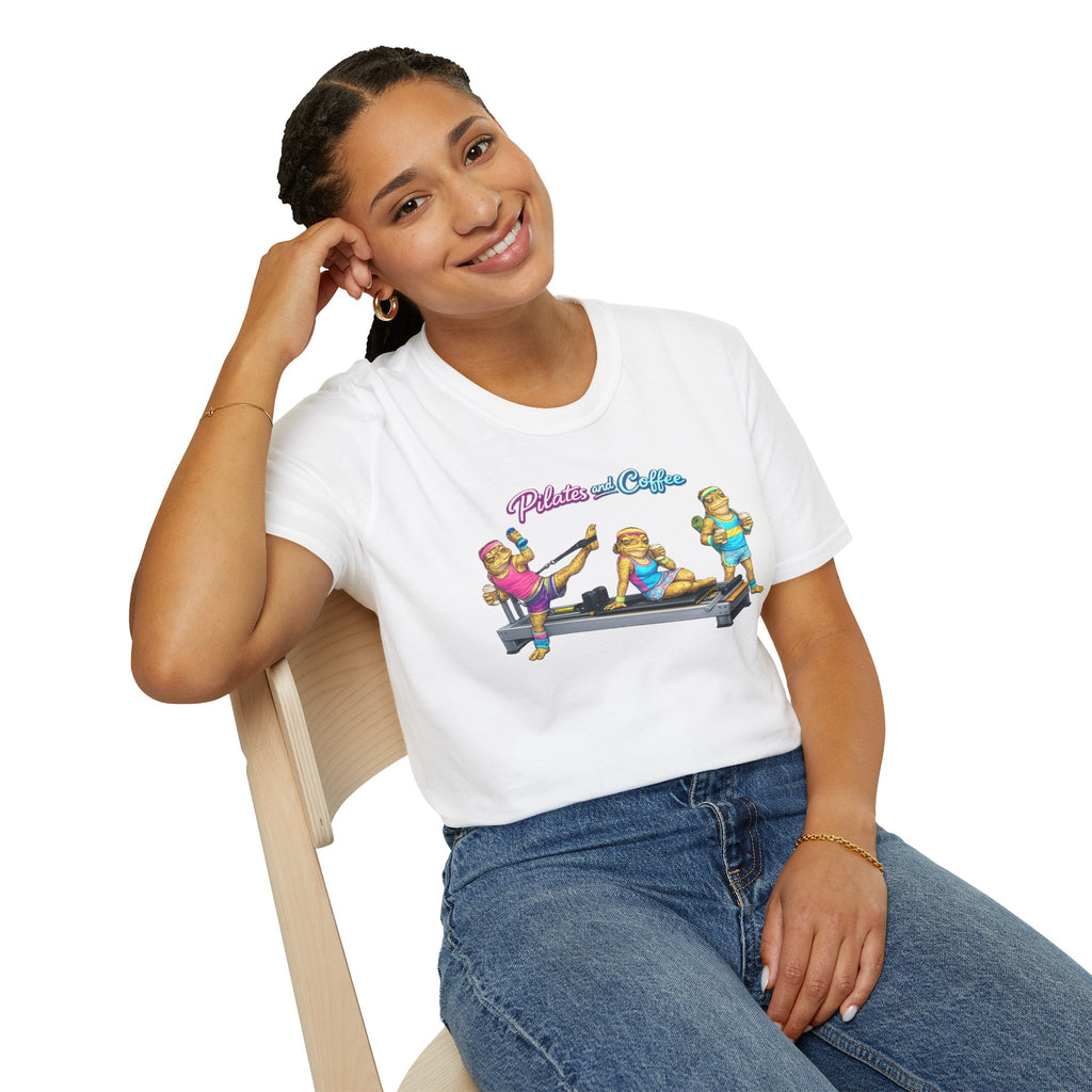 Pilates & Coffee Toads Unisex Softstyle T-Shirt