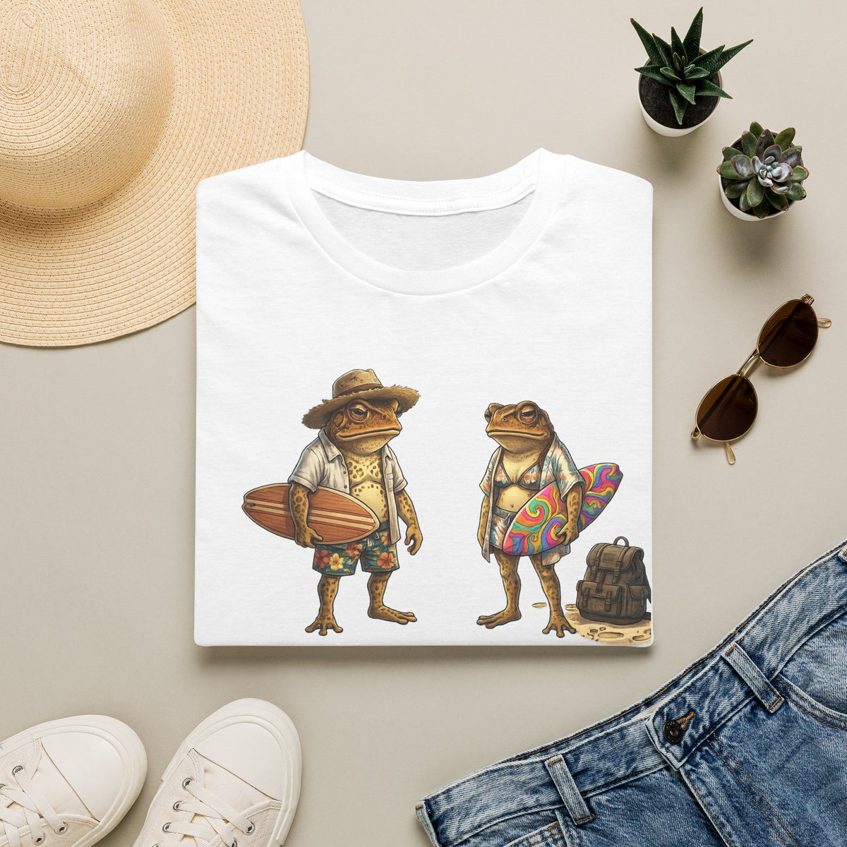 Surfs up Toads Unisex Softstyle T-Shirt