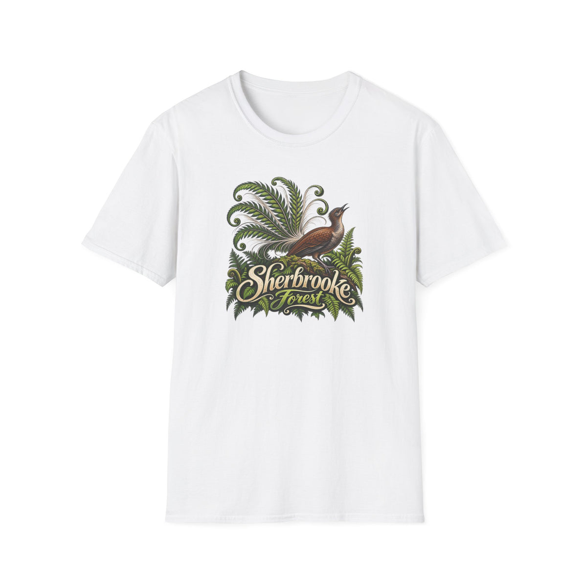 Sherbrooke Forest Lyrebird Unisex Softstyle T-Shirt