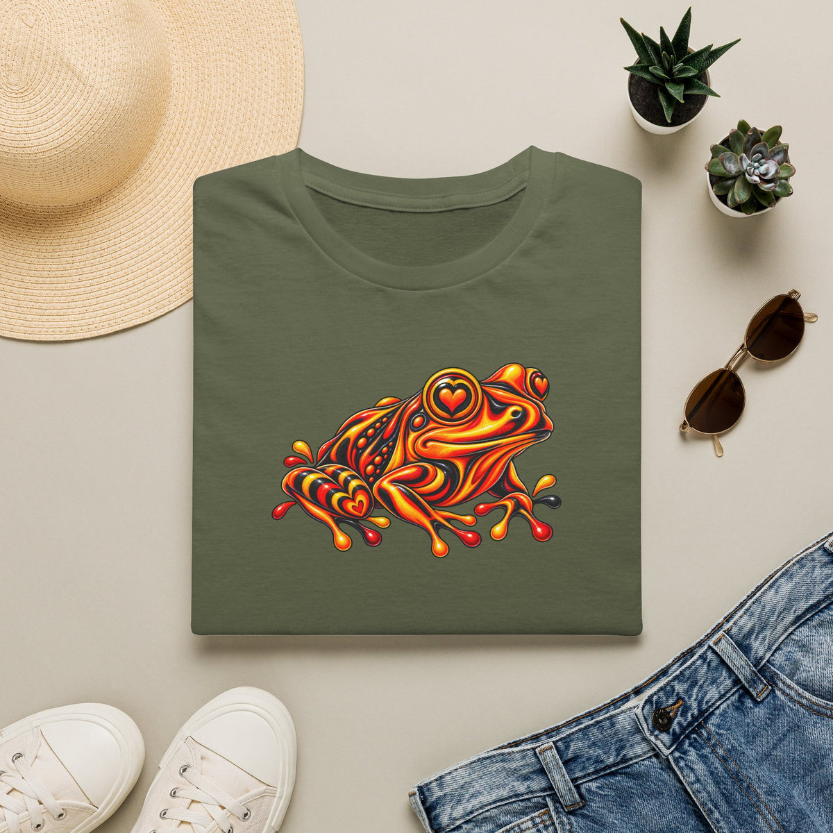 Toad red, black, orange  Unisex Softstyle T-Shirt
