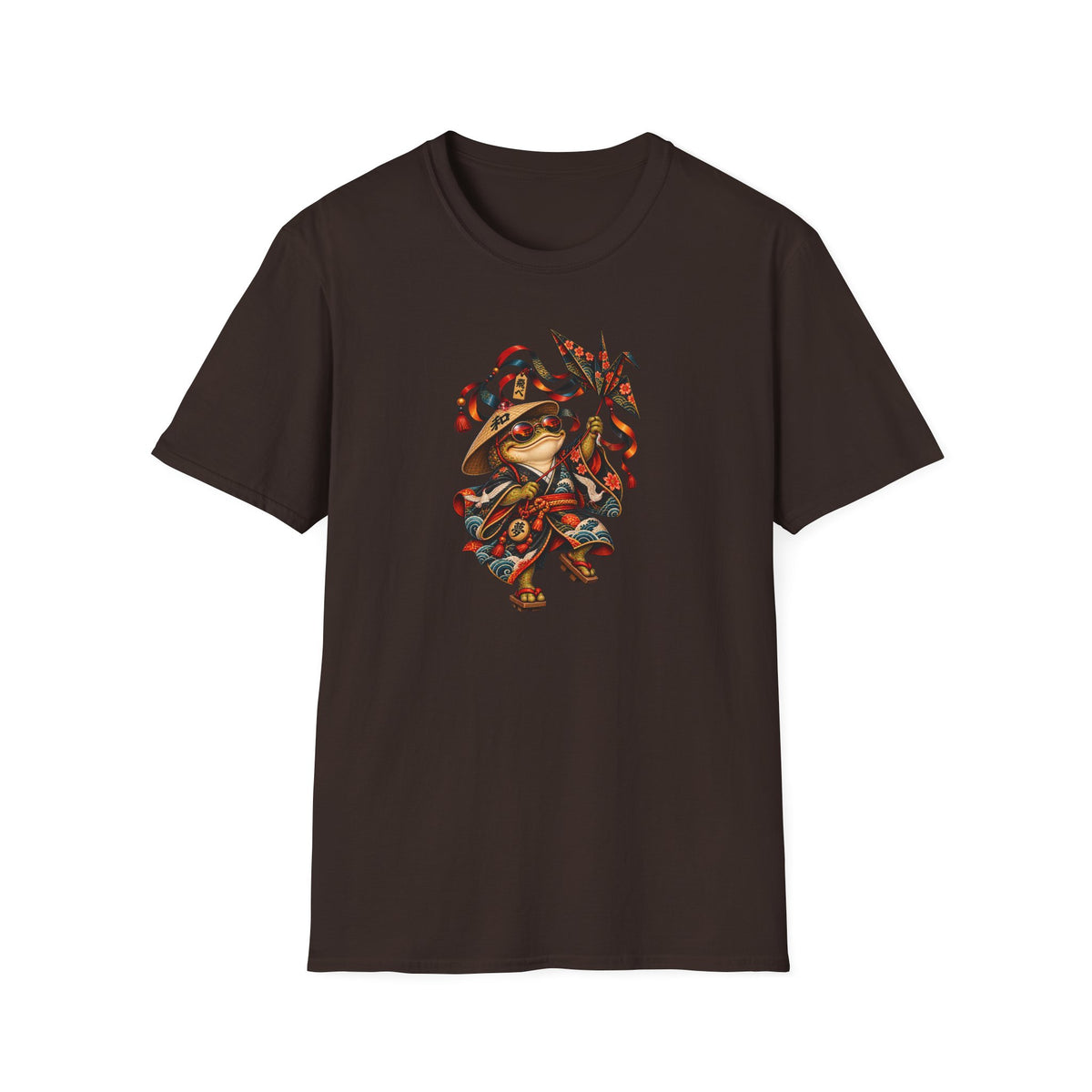Origami Kite flying Toad Unisex Softstyle T-Shirt