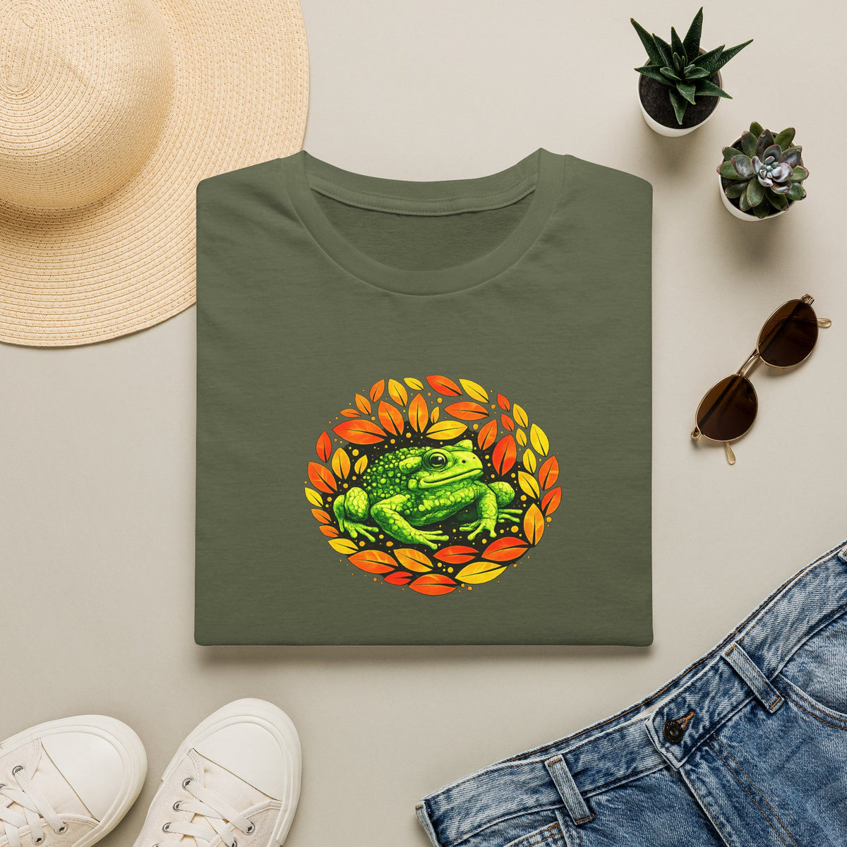 Leafy Toad Unisex Softstyle T-Shirt