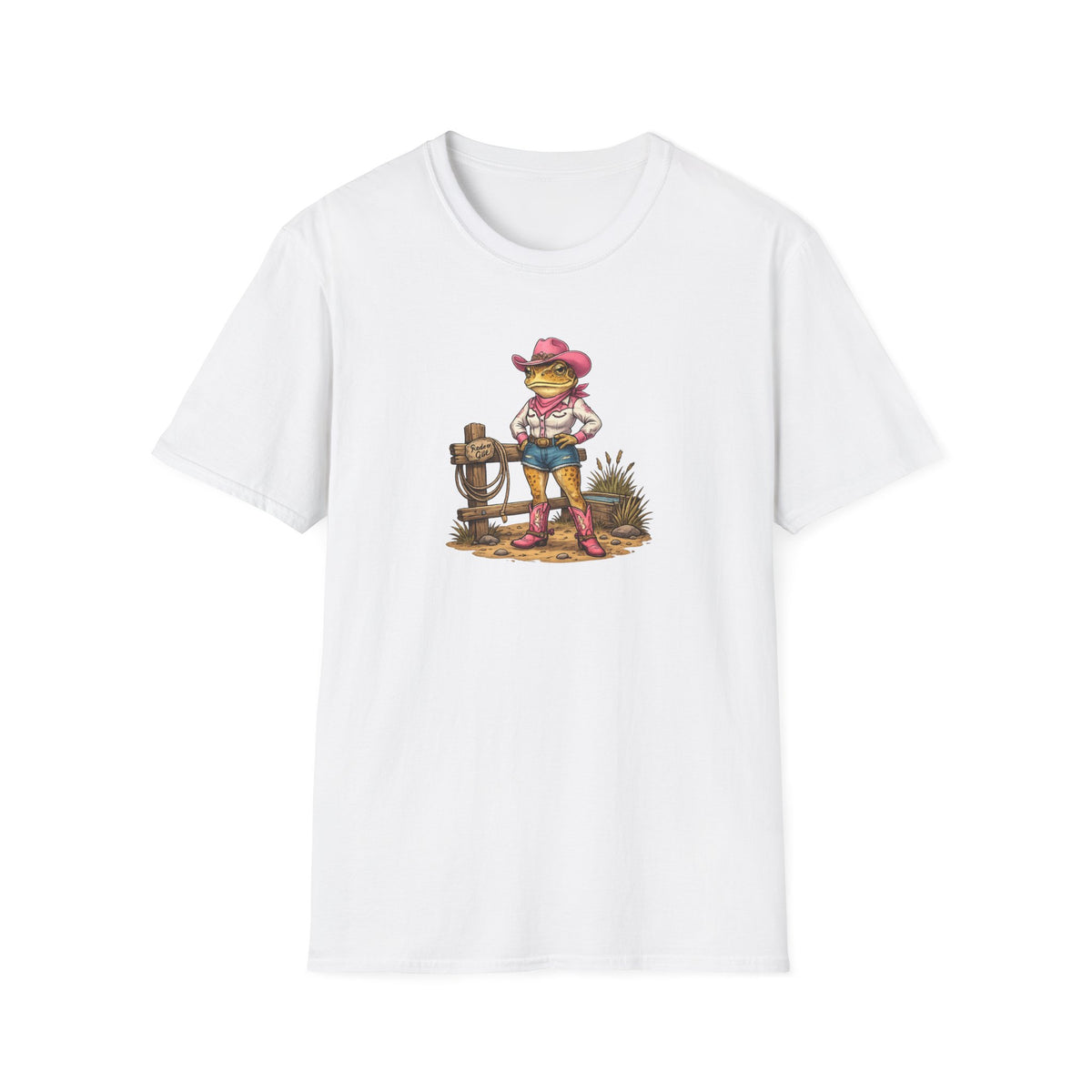Cowgirl Rodeo Toad Unisex Softstyle T-Shirt