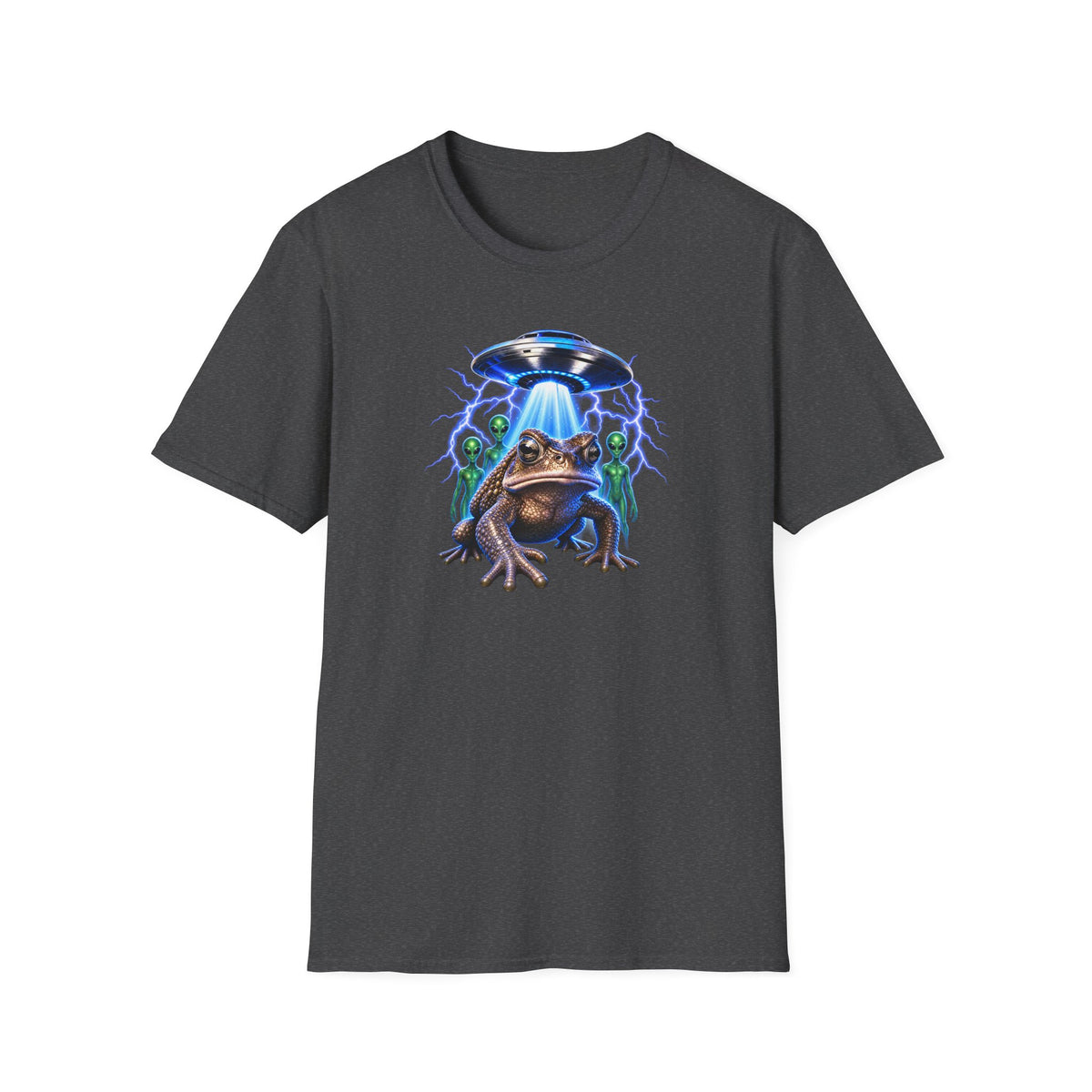 Alien Toad UFO T-Shirt – Funny Space Graphic Tee